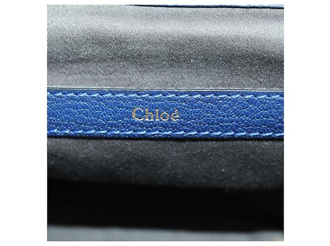 Chloé Bolso Chloe Bridget de piel 2way Navy Gold - vista 22