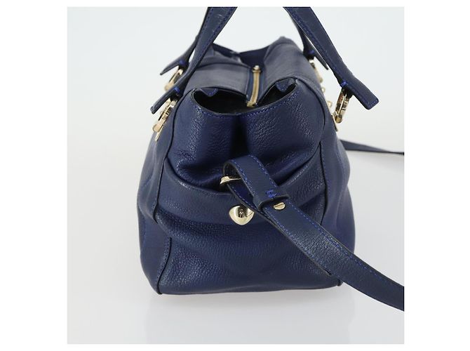 Chloé Bolso Chloe Bridget de piel 2way Navy Gold - vista 3
