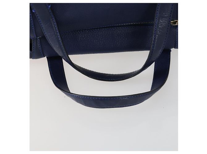 Chloé Bolso Chloe Bridget de piel 2way Navy Gold - vista 9
