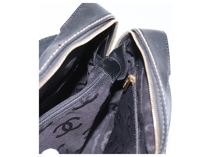 CHANEL Wild Stitch Hand Bag Cuero Negro Oro CC - vista 21