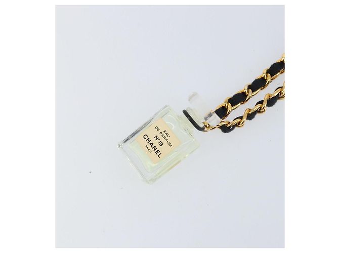 CHANEL Parfüm-Halskette Metall Gold CC - Ansicht 3