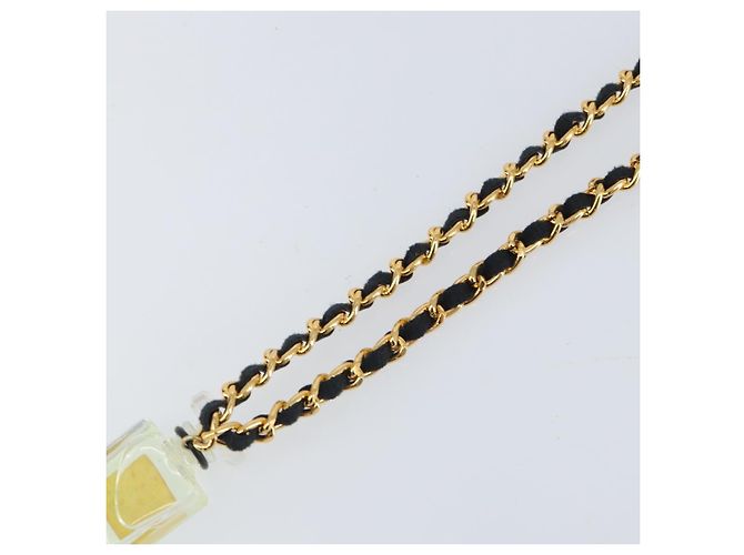 CHANEL Parfüm-Halskette Metall Gold CC - Ansicht 9
