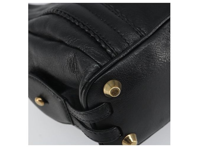 Chloé Chloe Irene Handtasche aus Leder Schwarz Gold - Ansicht 14