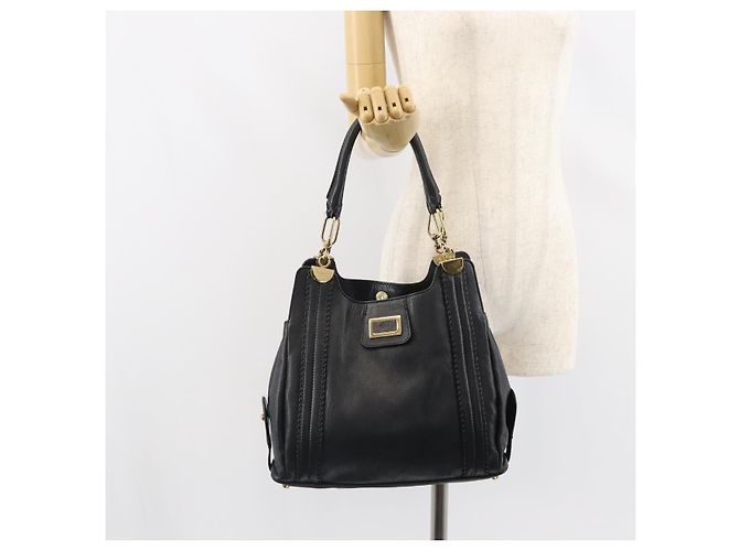 Chloé Chloe Irene Handtasche aus Leder Schwarz Gold - Ansicht 23