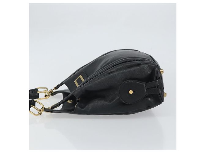 Chloé Chloe Irene Handtasche aus Leder Schwarz Gold - Ansicht 4