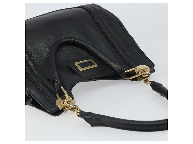 Chloé Chloe Irene Handtasche aus Leder Schwarz Gold - Ansicht 6