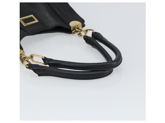 Chloé Chloe Irene Handtasche aus Leder Schwarz Gold - Ansicht 7