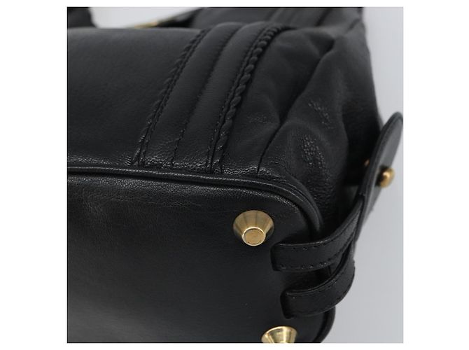 Chloé Chloe Irene Handtasche aus Leder Schwarz Gold - Ansicht 9