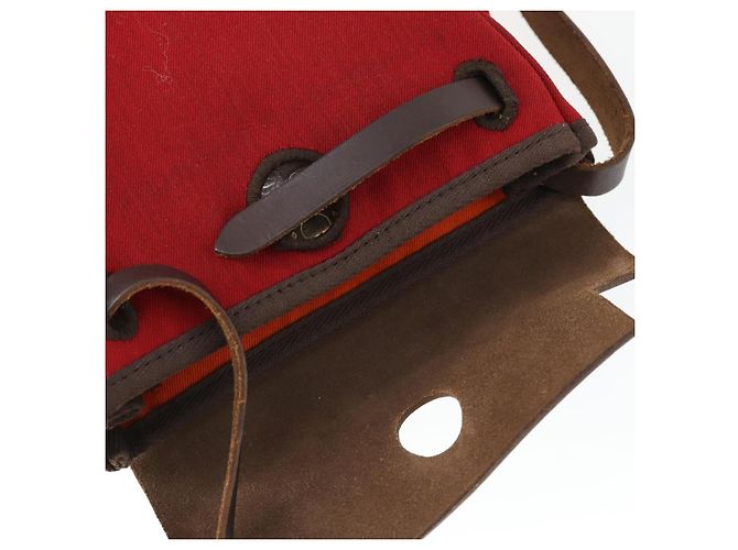 Hermès HERMES Her Bag TPM Shoulder Bag Canvas Red - vista 10