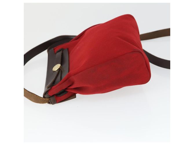 Hermès HERMES Her Bag TPM Shoulder Bag Canvas Red - vista 4