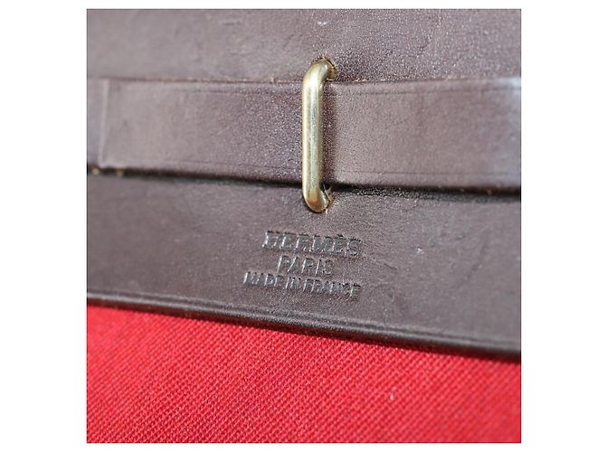 Hermès HERMES Her Bag TPM Shoulder Bag Canvas Red - vista 9