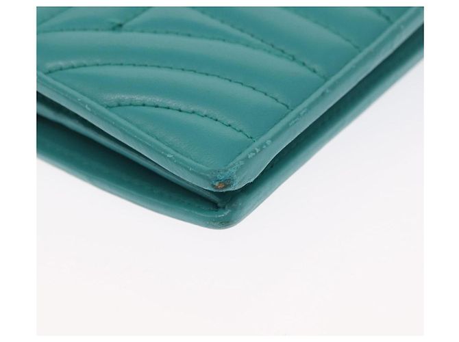 PRADA Compact Wallet Leather Emerald Green - vista 15