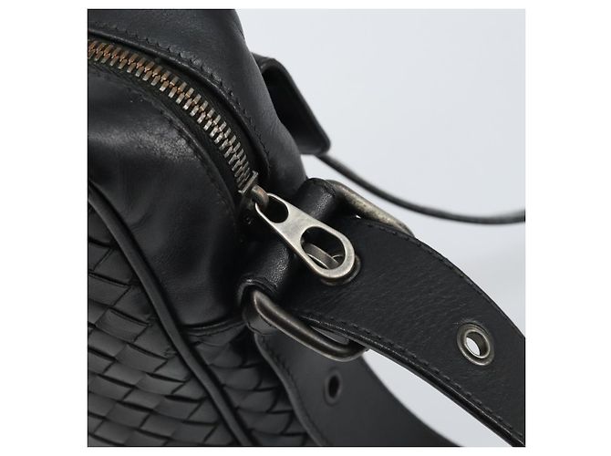 BOTTEGA VENETA INTRECCIATO Sac à épaule Cuir Noir Argent - vue 10