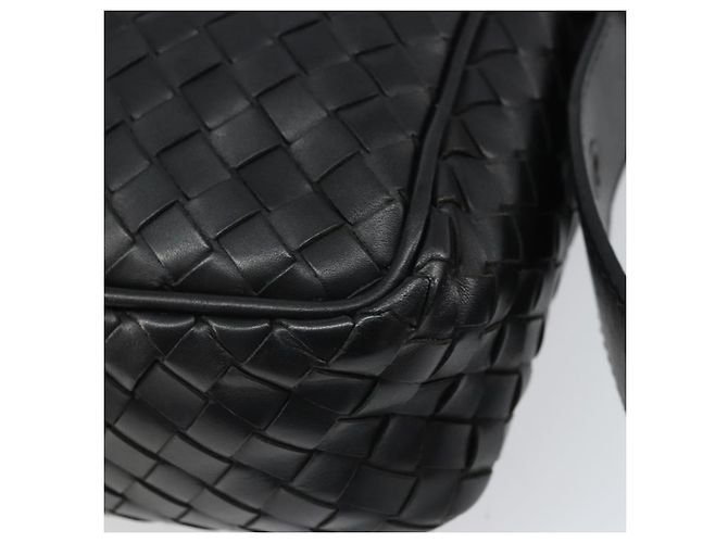 BOTTEGA VENETA INTRECCIATO Sac à épaule Cuir Noir Argent - vue 15