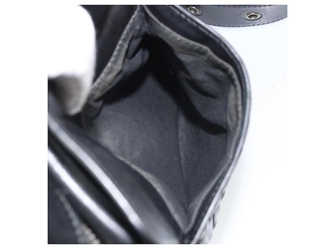 BOTTEGA VENETA INTRECCIATO Sac à épaule Cuir Noir Argent - vue 20