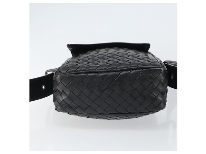 BOTTEGA VENETA INTRECCIATO Sac à épaule Cuir Noir Argent - vue 5