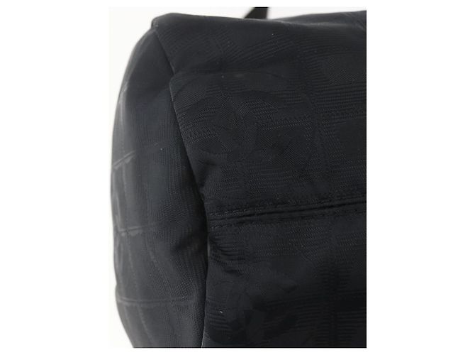 CHANEL New Travel Line Boston Bag Nylon Black CC - vista 16