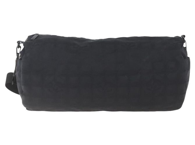 CHANEL New Travel Line Boston Bag Nylon Black CC - vista 2