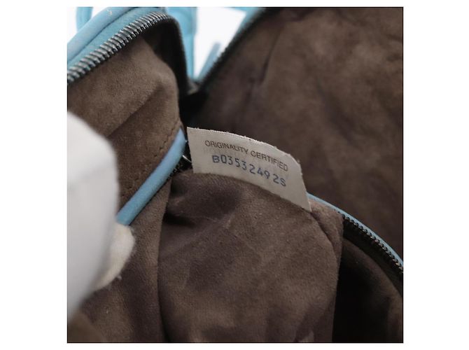 BOTTEGA VENETA INTRECCIATO Shoulder Bag Leather Light Blue - vista 12