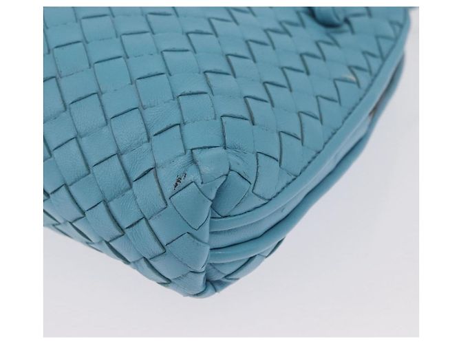 BOTTEGA VENETA INTRECCIATO Shoulder Bag Leather Light Blue - vista 17