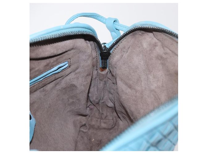 BOTTEGA VENETA INTRECCIATO Shoulder Bag Leather Light Blue - vista 19