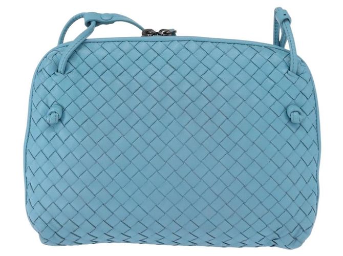 BOTTEGA VENETA INTRECCIATO Shoulder Bag Leather Light Blue - vista 2