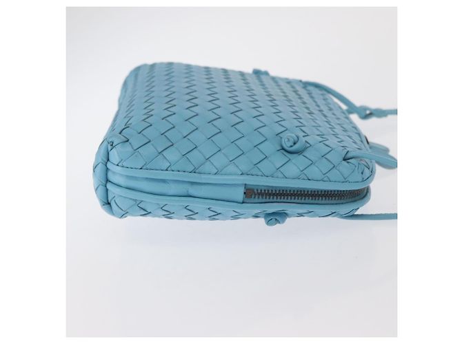 BOTTEGA VENETA INTRECCIATO Shoulder Bag Leather Light Blue - vista 3