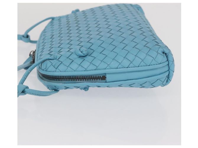 BOTTEGA VENETA INTRECCIATO Shoulder Bag Leather Light Blue - vista 4