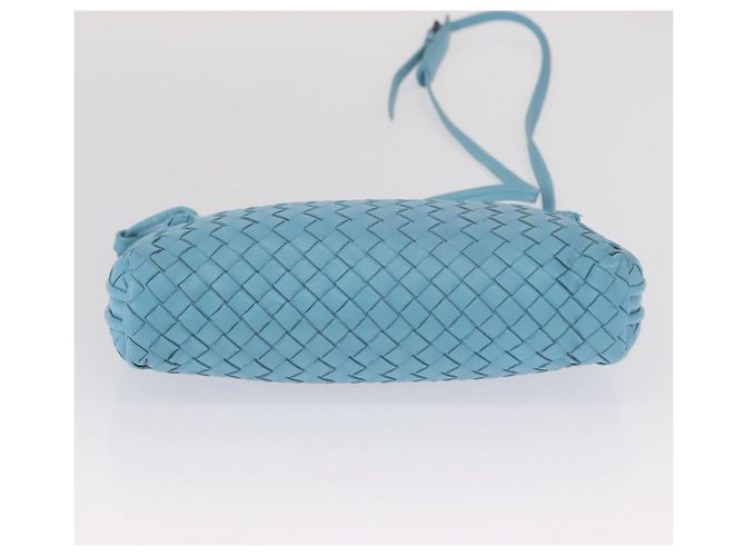 BOTTEGA VENETA INTRECCIATO Shoulder Bag Leather Light Blue - vista 5