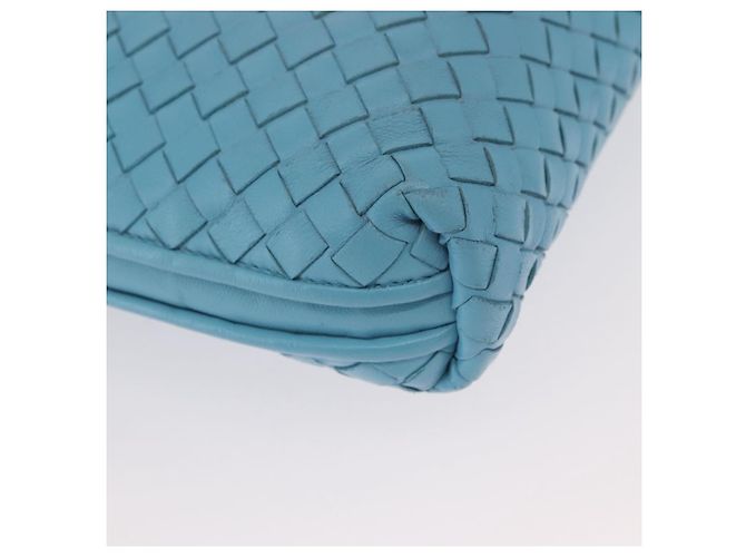 BOTTEGA VENETA INTRECCIATO Shoulder Bag Leather Light Blue - vista 8