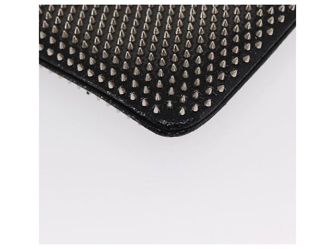 Christian Louboutin Chain Shoulder Bag Leather Black Silver - vista 15