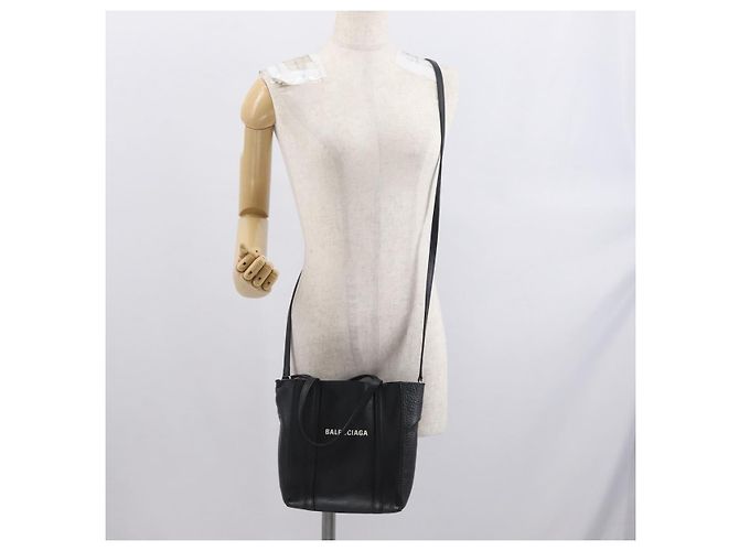 BALENCIAGA Every day Tote Bag Leather 2way Black Silver 551815 - vista 24