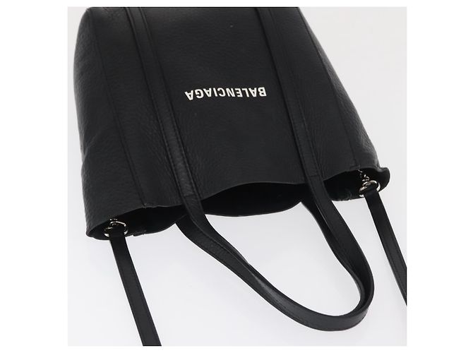 BALENCIAGA Every day Tote Bag Leather 2way Black Silver 551815 - vista 6