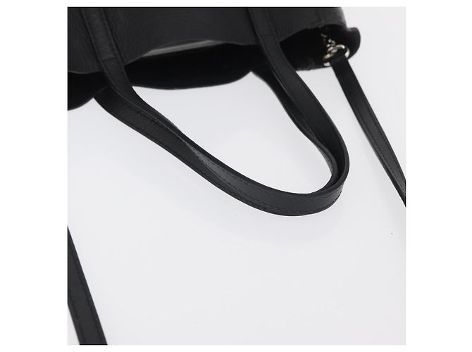 BALENCIAGA Every day Tote Bag Leather 2way Black Silver 551815 - vista 7