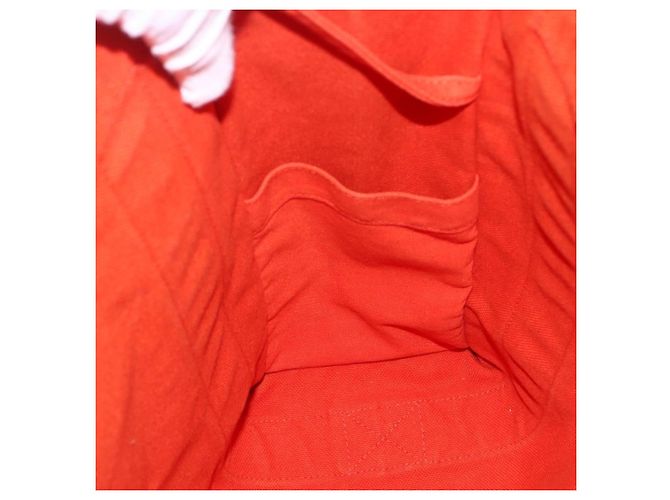 Hermès HERMES Sac De Plage Tote Bag Canvas Orange Silver - vista 17