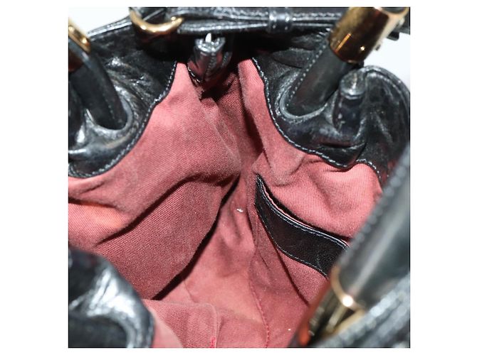 Chloé Chloe Victoria Handtasche Leder 2way Schwarz Gold - Ansicht 19