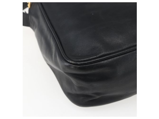 LOEWE Anagram Shoulder Bag Leather Black Gold - vista 15