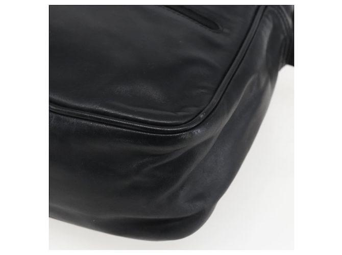 LOEWE Anagram Shoulder Bag Leather Black Gold - vista 16
