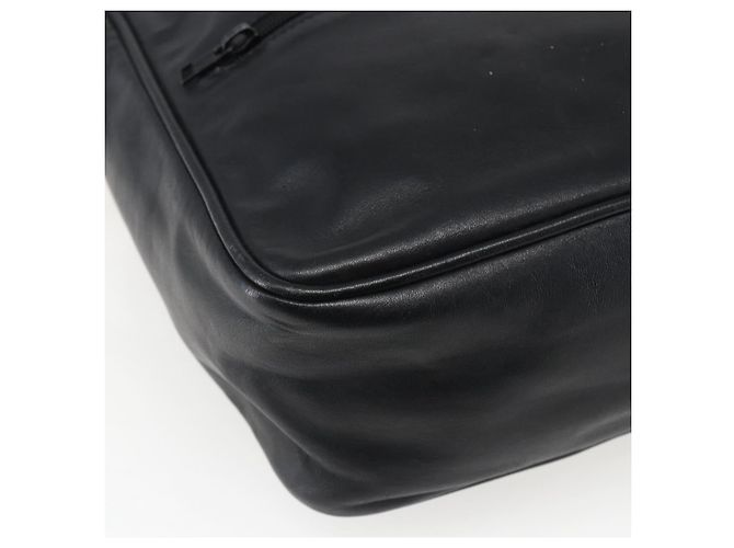 LOEWE Anagram Shoulder Bag Leather Black Gold - vista 17