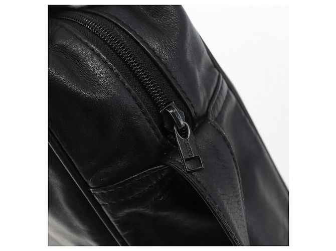 LOEWE Anagram Shoulder Bag Leather Black Gold - vista 9