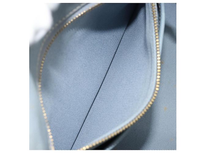 PRADA Canapa MM Hand Bag Canvas Light Blue Gold - vista 23