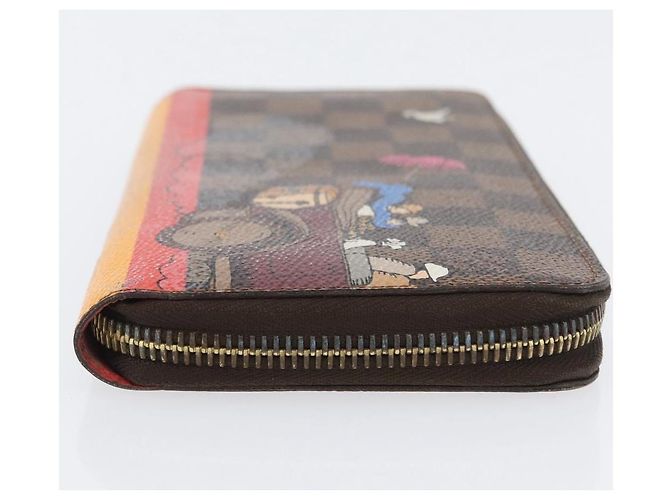 LOUIS VUITTON Damier Ebene Zippy Wallet 2015 Christmas Only N61240 - vista 3