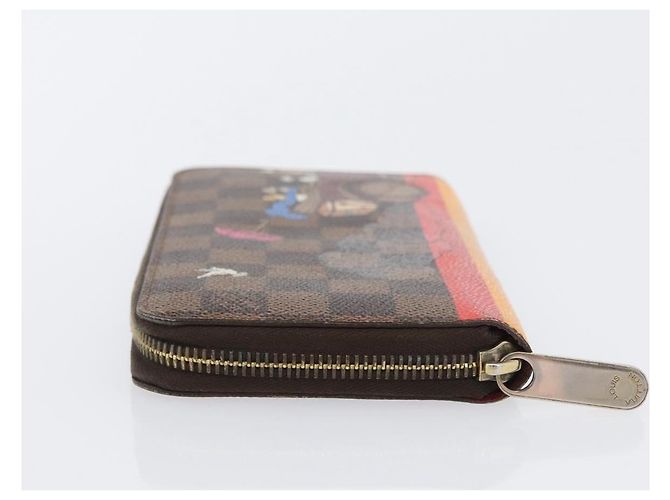 LOUIS VUITTON Damier Ebene Zippy Wallet 2015 Christmas Only N61240 - vista 4