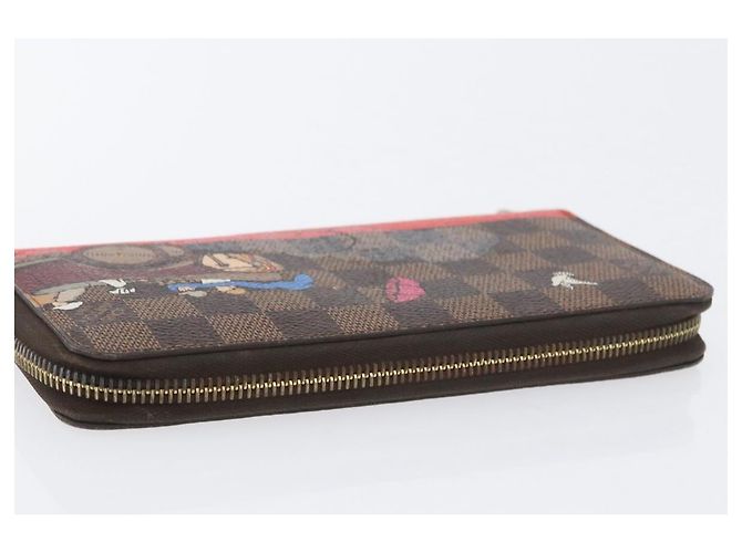 LOUIS VUITTON Damier Ebene Zippy Wallet 2015 Christmas Only N61240 - vista 5