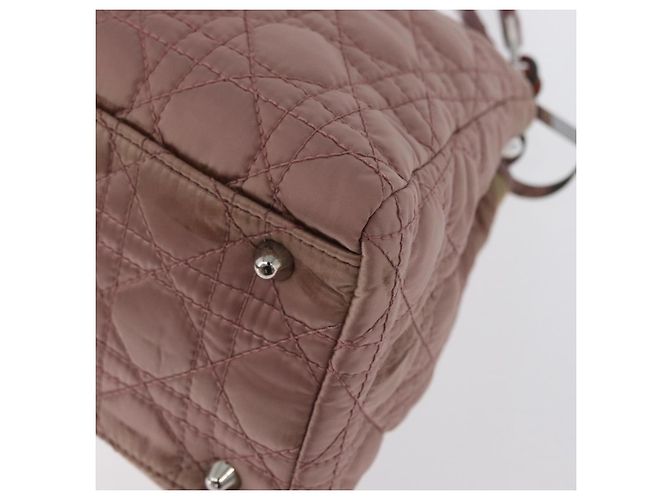 Christian Dior Canage Hand Bag Nylon Pink Silver - vista 15