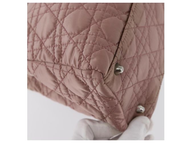 Christian Dior Canage Hand Bag Nylon Pink Silver - vista 16