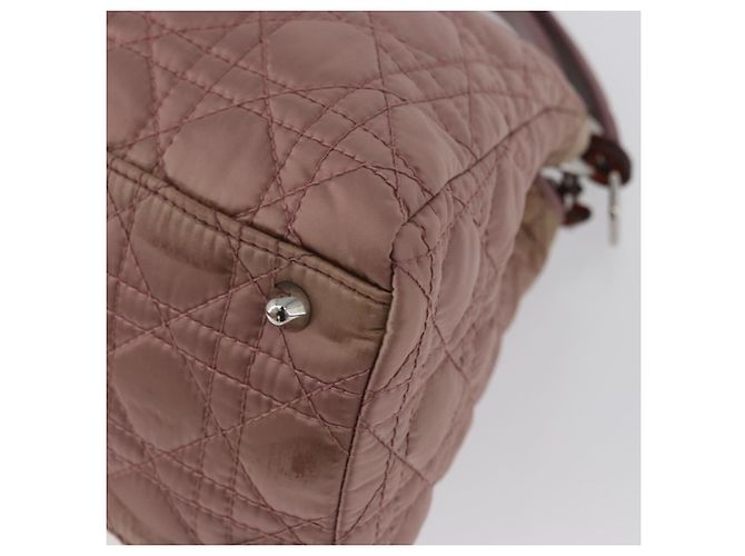 Christian Dior Canage Hand Bag Nylon Pink Silver - vista 17