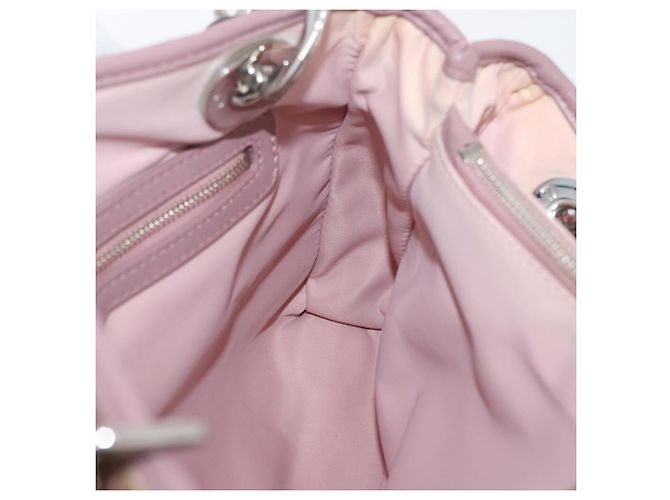 Christian Dior Canage Hand Bag Nylon Pink Silver - vista 21