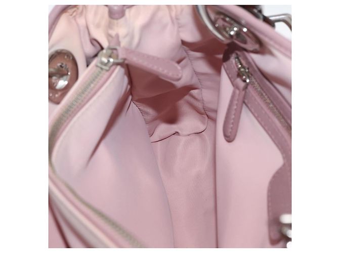 Christian Dior Canage Hand Bag Nylon Pink Silver - vista 22