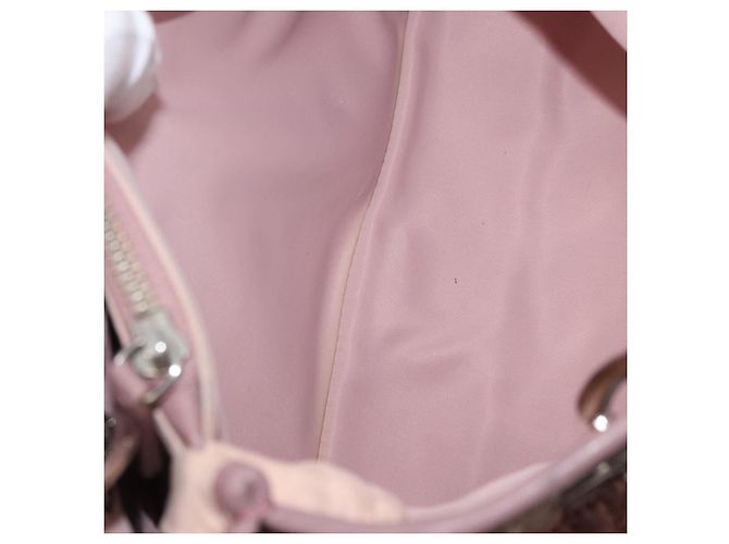 Christian Dior Canage Hand Bag Nylon Pink Silver - vista 23